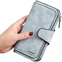 Los mejores  - 3 PCS Gran Capacidad Cartera de Cuero de Mujer- Bloqueo RFID Monedero de Piel para Señora- Larga Billetera de Mujer con…